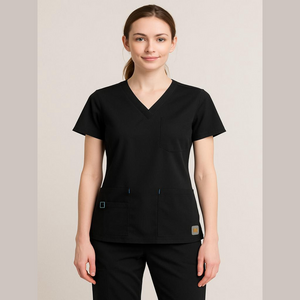 Carhartt Black And Blue Force Modern Fit Scrub Top Size Large